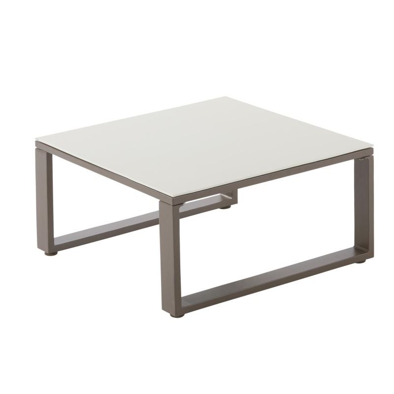 Set mobilier gradina Naterial Odyssea, cu coltar, pentru 6 persoane, aluminiu, maro