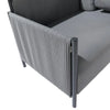Set mobilier gradina Naterial Iros, pentru 4 persoane, aluminiu, gri