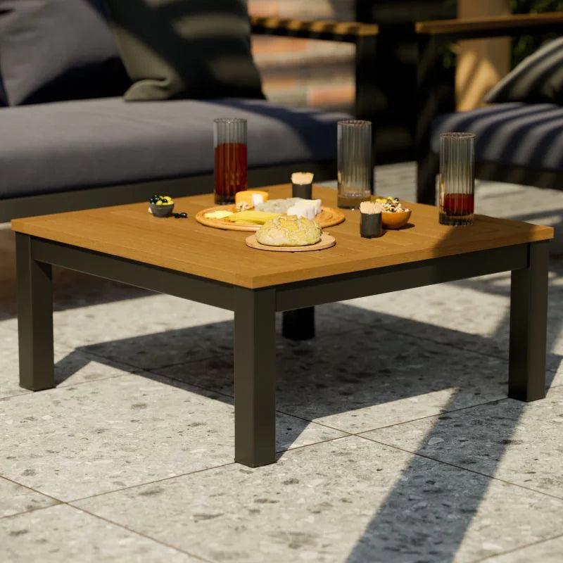 Set mobilier gradina Naterial Oris, pentru 4 persoane, aluminiu, gri