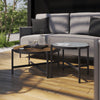Set mobilier gradina Naterial Iros, pentru 4 persoane, aluminiu, gri