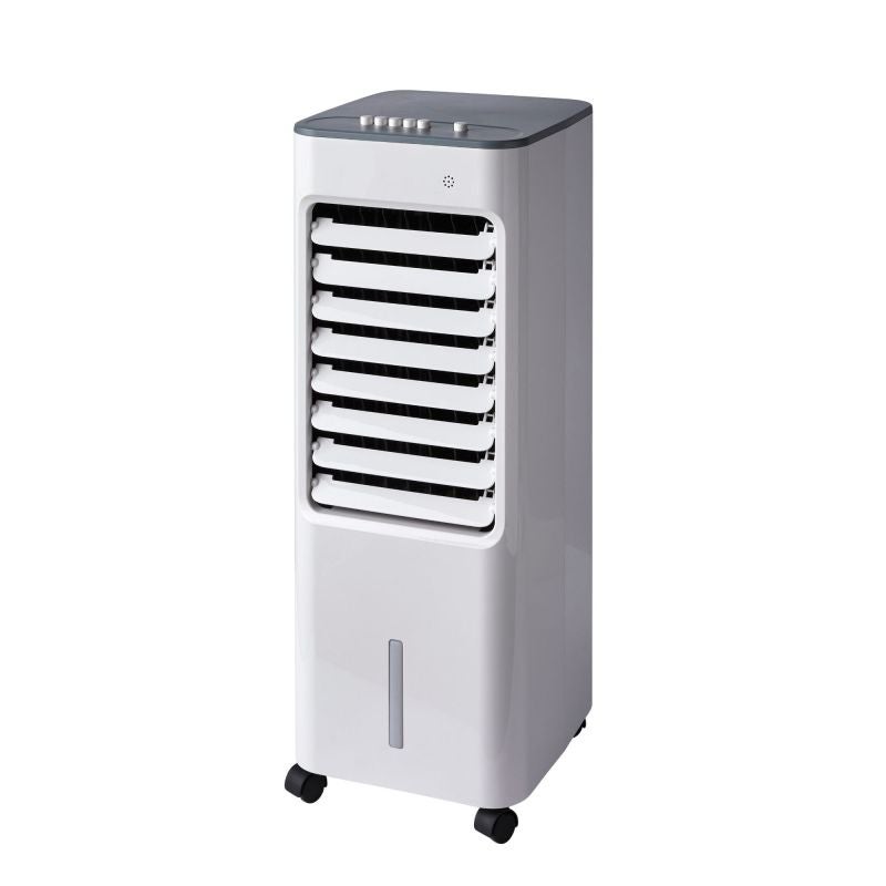 Racitor de aer Equation, 50 W, rezervor 4.8 L, H 70 cm, 3 viteze, alb/gri