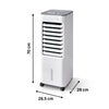 Racitor de aer Equation, 50 W, rezervor 4.8 L, H 70 cm, 3 viteze, alb/gri