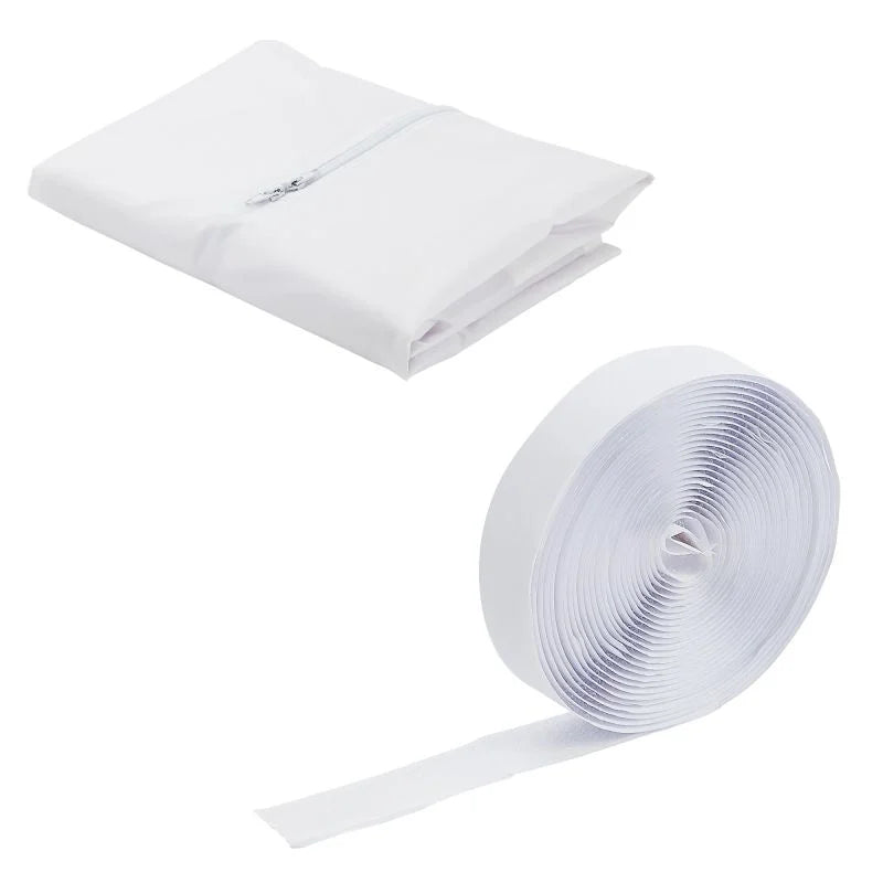 Kit evacuare aer conditionat mobil, pentru fereastra, cu fermoar si banda velcro, L 4 m