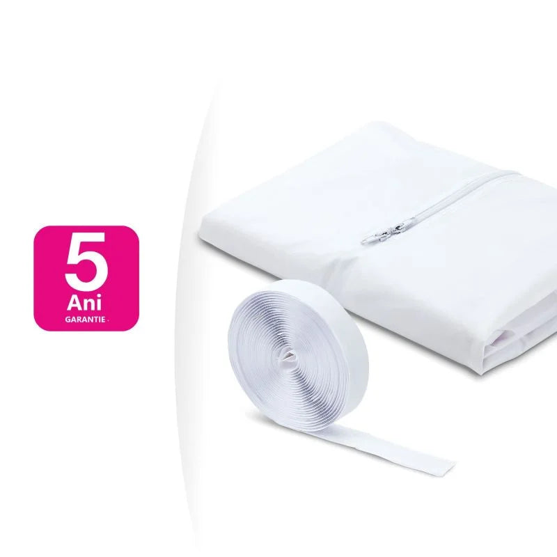 Kit evacuare aer conditionat mobil, pentru fereastra, cu fermoar si banda velcro, L 4 m