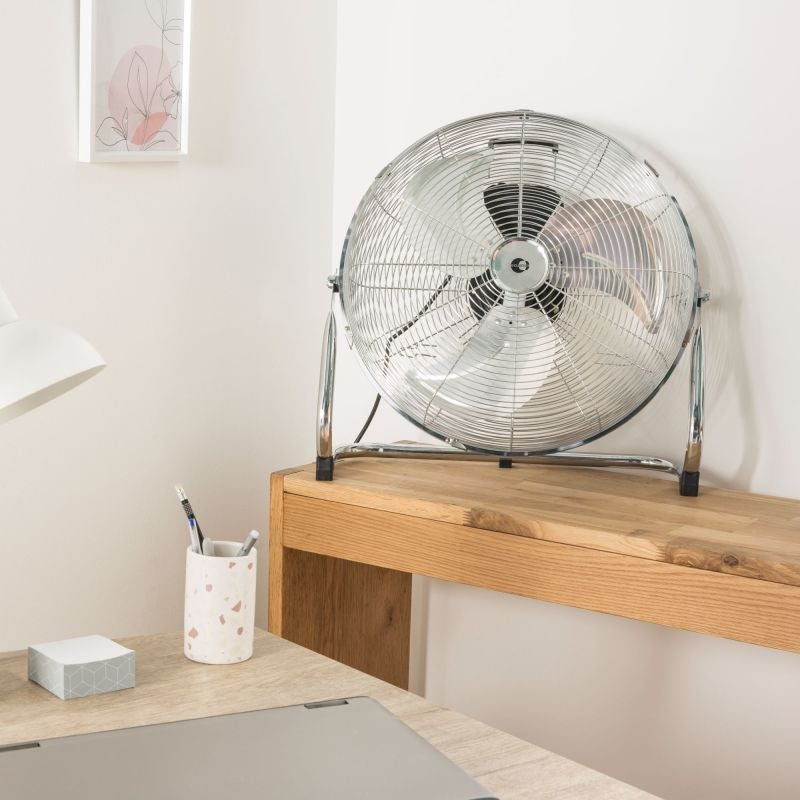 Ventilator de podea Equation Jervis 3, 120 W, Ø 45 cm, 3 viteze, argintiu