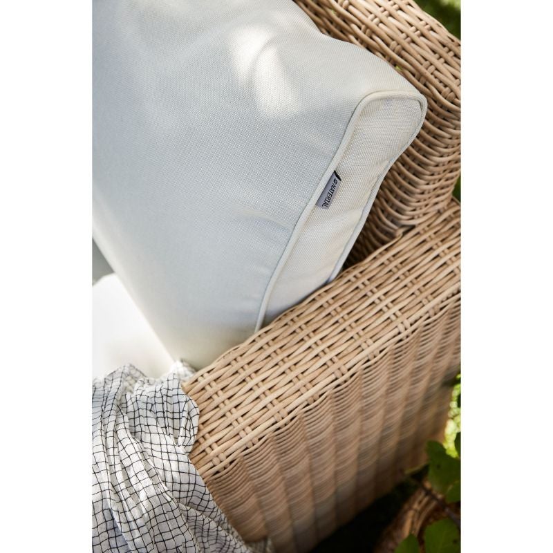 Set mobilier gradina Naterial Medena, pentru 5 persoane, aluminiu/ratan sintetic, bej