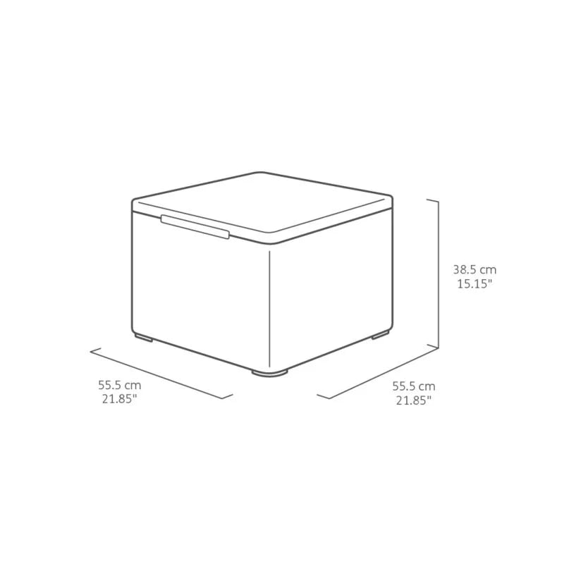 Set mobilier gradina Marie, plastic/textil, pentru 4 persoane, gri