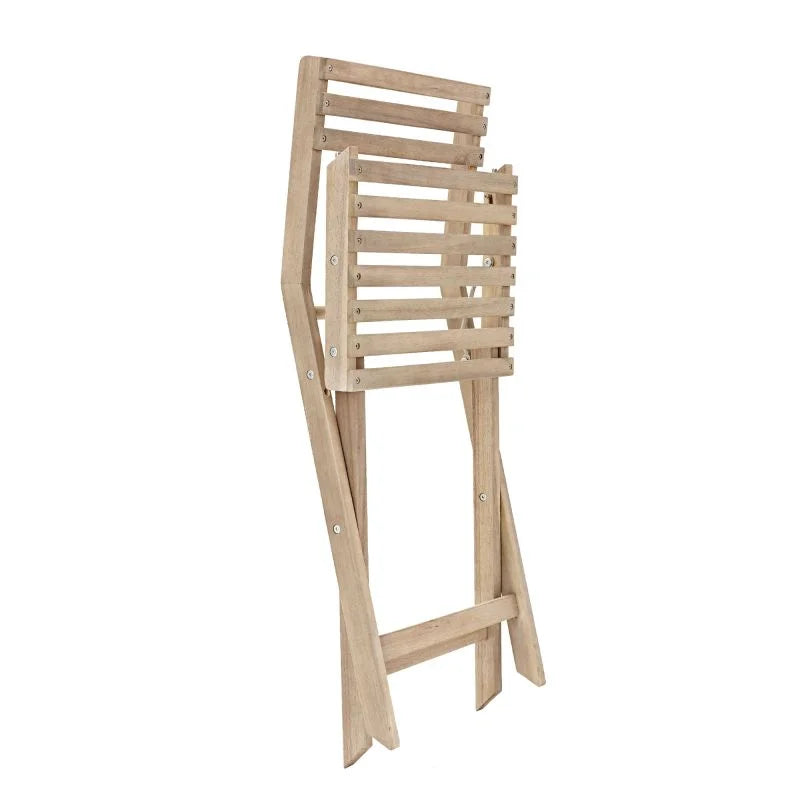 Set mobilier gradina Naterial Solis II Origami, pentru 2 persoane, lemn, natur
