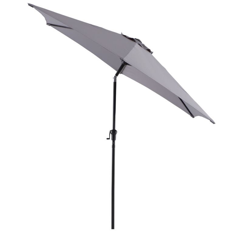 Set mobilier gradina Naterial Rono, pentru 4 persoane, otel/poliester, gri