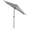Set mobilier gradina Naterial Rono, pentru 4 persoane, otel/poliester, gri