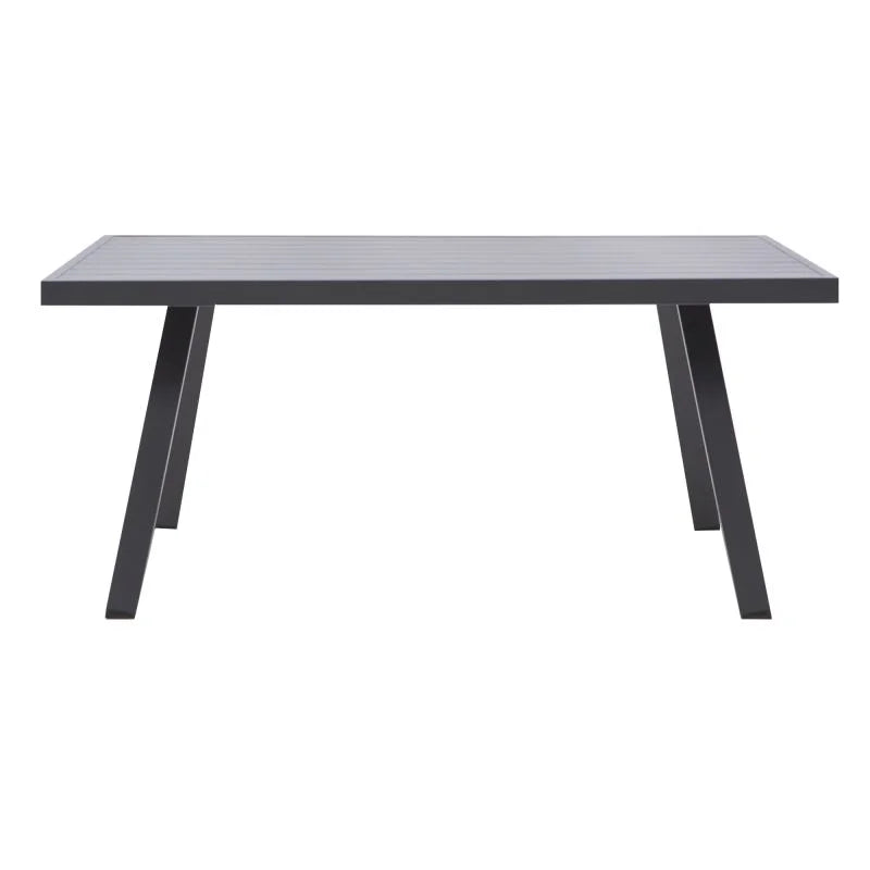 Set mobilier gradina Naterial Naxos, pentru 10 persoane, aluminiu/poliester, gri