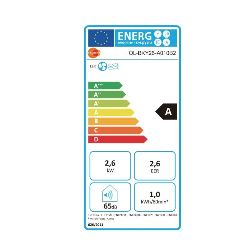 Aer conditionat mobil, Equation, 9000 BTU, clasa energetica A