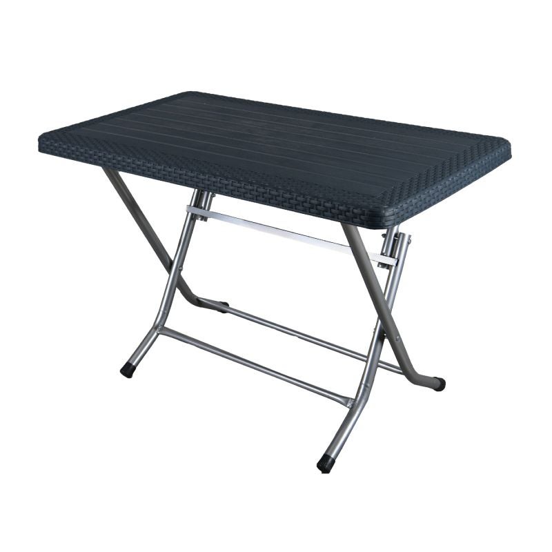 Masa gradina, 120 x 70 x 70 cm, plastic, gri antracit