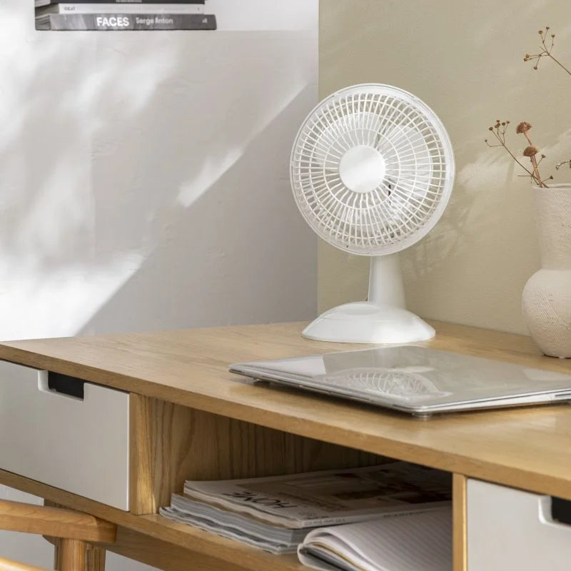 Ventilator de birou Equation Moe 4, 12 W, Ø 15 cm, 2 viteze, alb