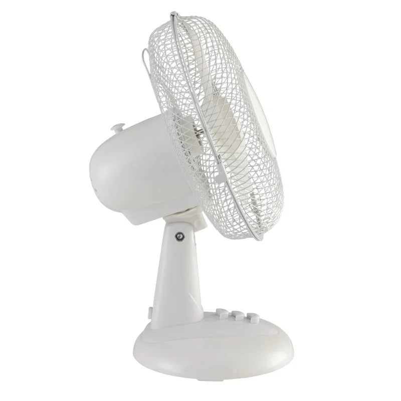 Ventilator de birou Equation Moe 4, 22 W, Ø 23 cm, 2 viteze, alb