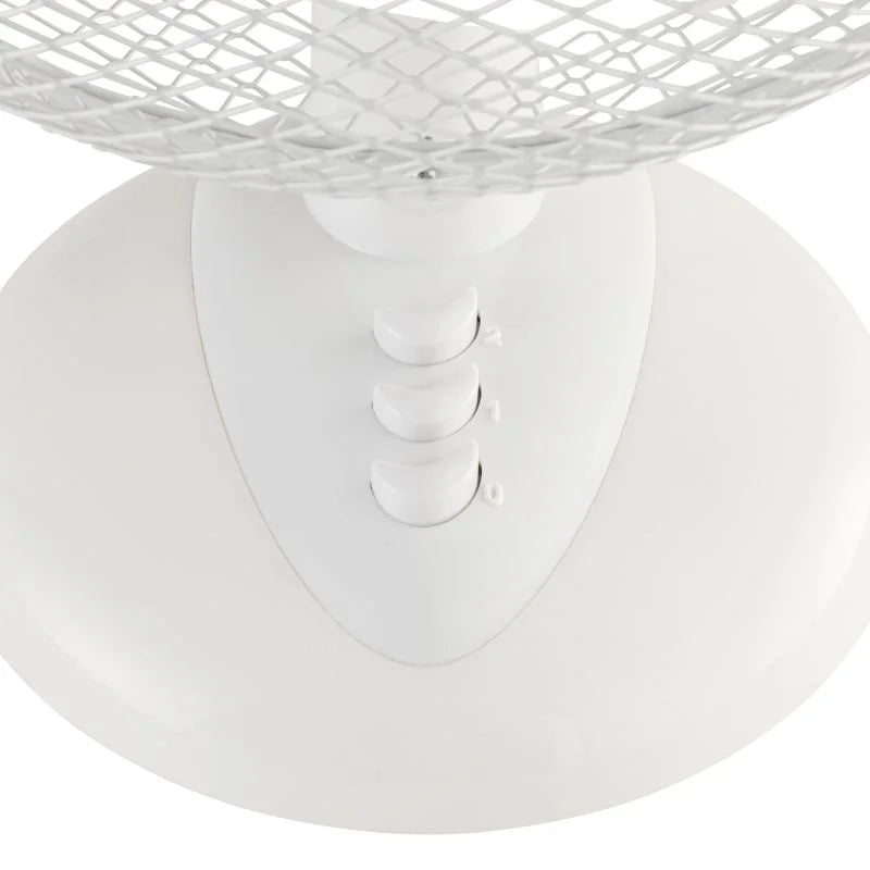 Ventilator de birou Equation Moe 4, 22 W, Ø 23 cm, 2 viteze, alb