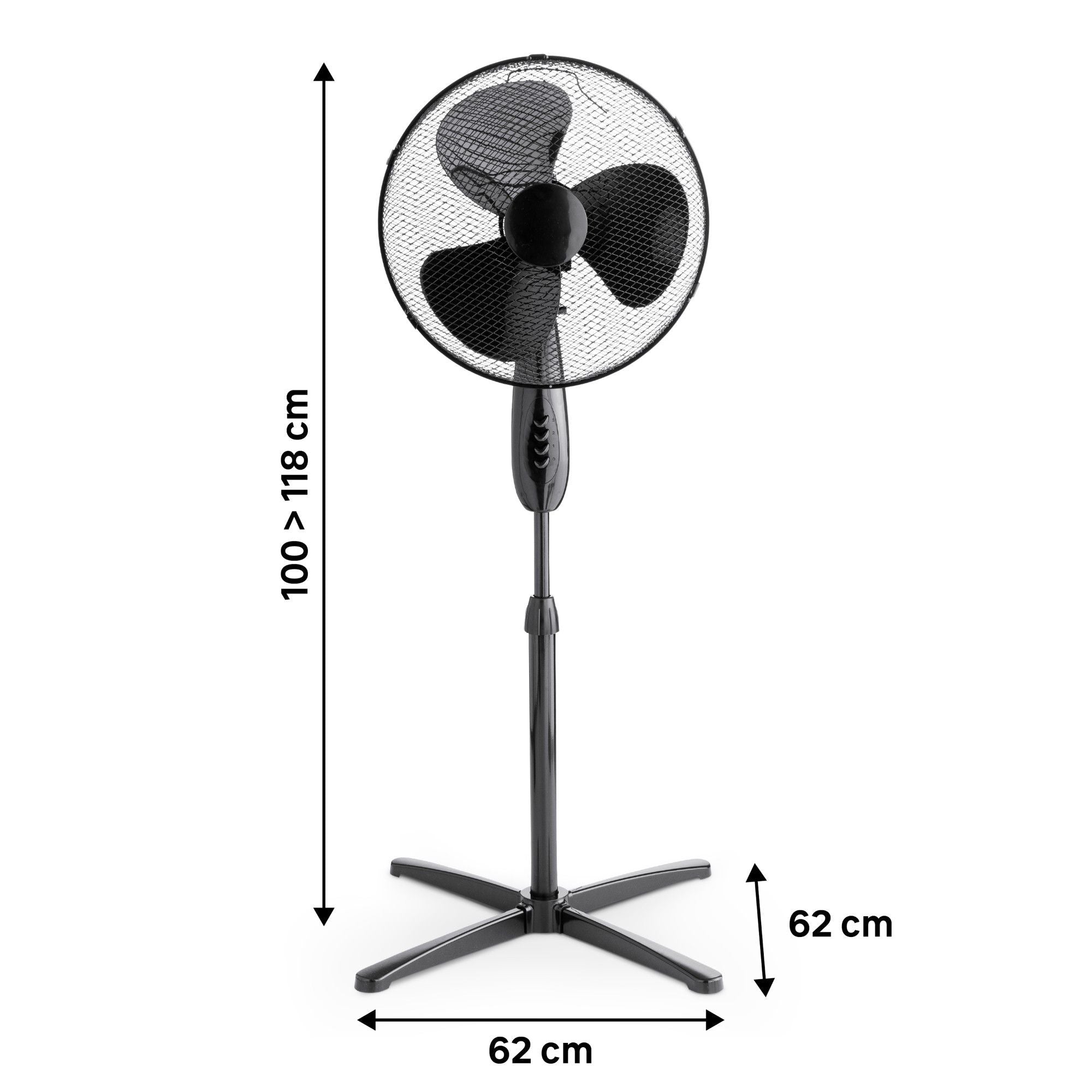 Ventilator cu picior MAXI 4 – Puternic, eficient, design modern pentru răcoare garantată!