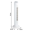 Ventilator turn Equation Tower 2, 42 W, H 81 cm, 3 viteze, alb