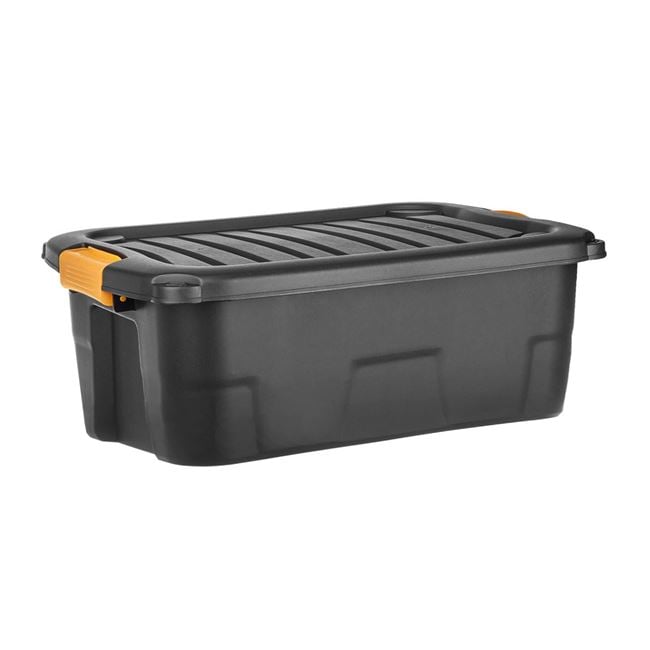 Cutie de Mare Rezistenta din Plastic Neagra 30L - MaxiBuy