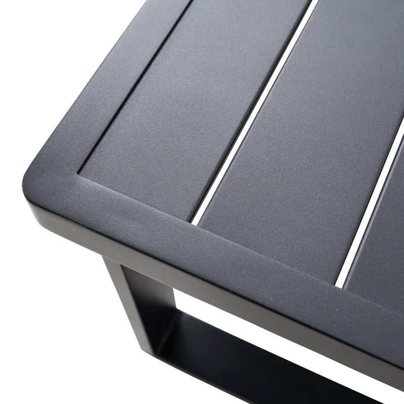 Set mobilier gradina Aramis, pentru 4 persoane, otel/textilen, gri