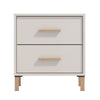 Noptiera Belfort NO2F, cu 2 sertare, bej cashmere, 1C