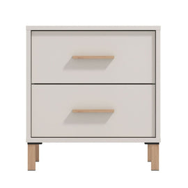 Noptiera Belfort NO2F, cu 2 sertare, bej cashmere, 1C