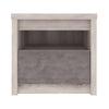 Noptiera Jesi, cu raft + sertar, castan nairobi + gri, 46.6 x 40.3 x 45 cm, 2C