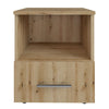 Noptiera Stefan, cu 1 raft + 1 sertar, stejar evoke K365, 40 x 48 x 35 cm, 2C