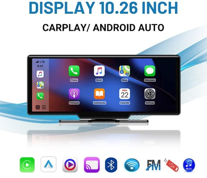 Navigație Auto Multimedia Universală Luxury® – Display 10.26” HD Performanță, Conectivitate, Stil