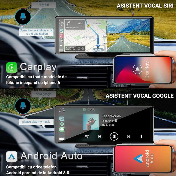 Navigație Auto Multimedia Universală Luxury® – Display 10.26” HD Performanță, Conectivitate, Stil