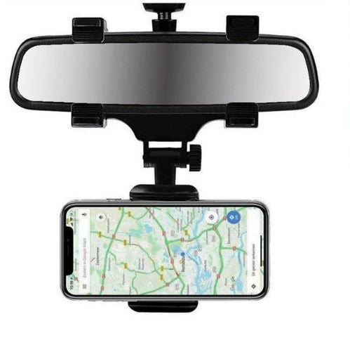 Suport Universal Telefon pentru Oglinda Auto – Reglabil și Fără Vibrații