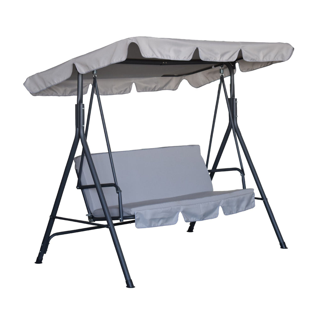 Balansoar de grădină MAXI II pentru 3 persoane – Gri antracit