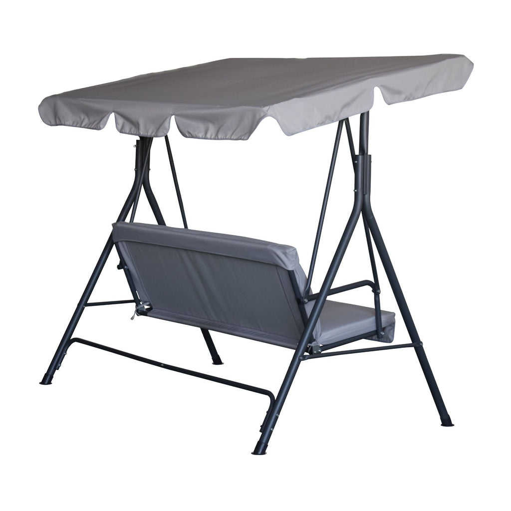 Balansoar de grădină MAXI II pentru 3 persoane – Gri antracit