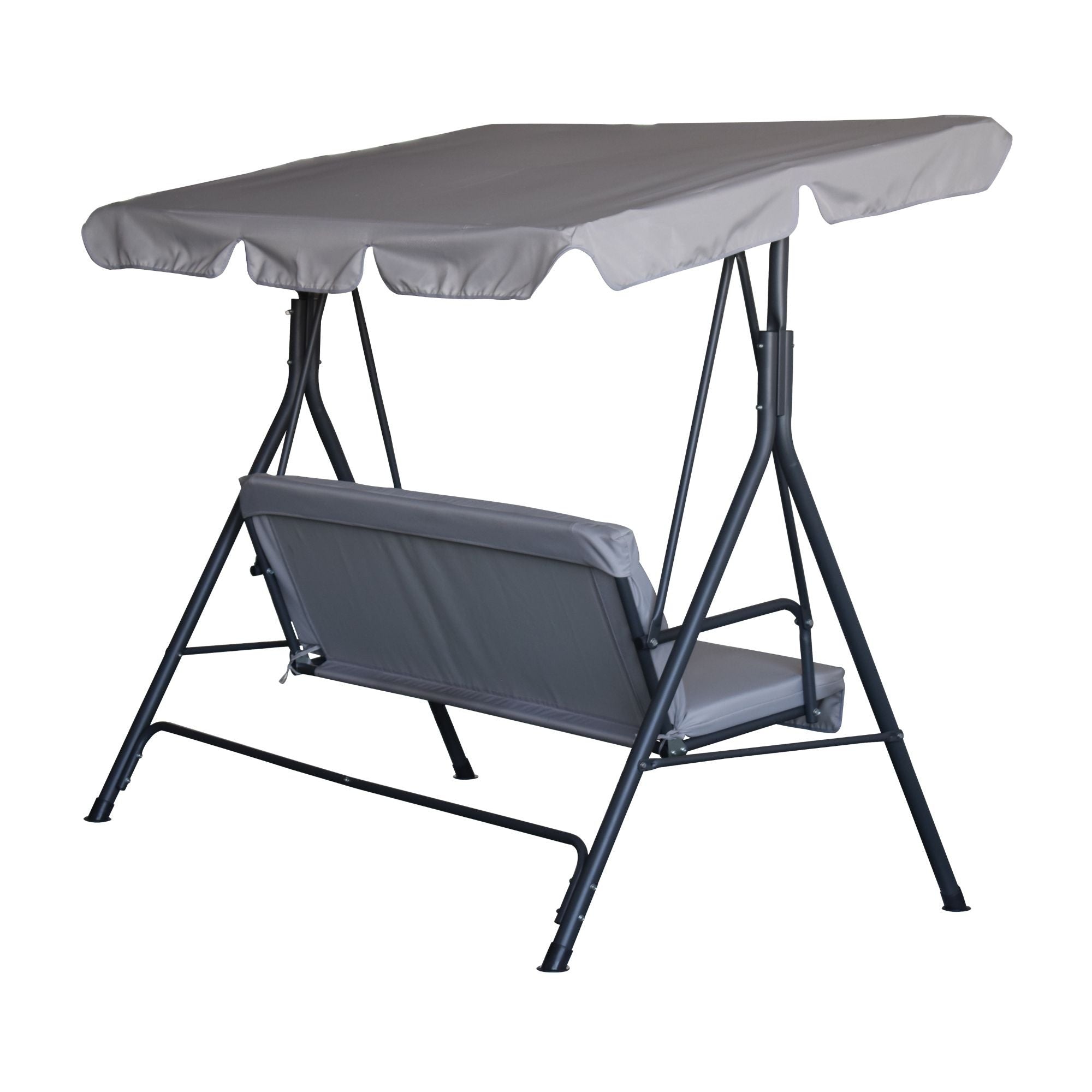 Balansoar de grădină MAXI pentru 3 persoane – Gri antracit