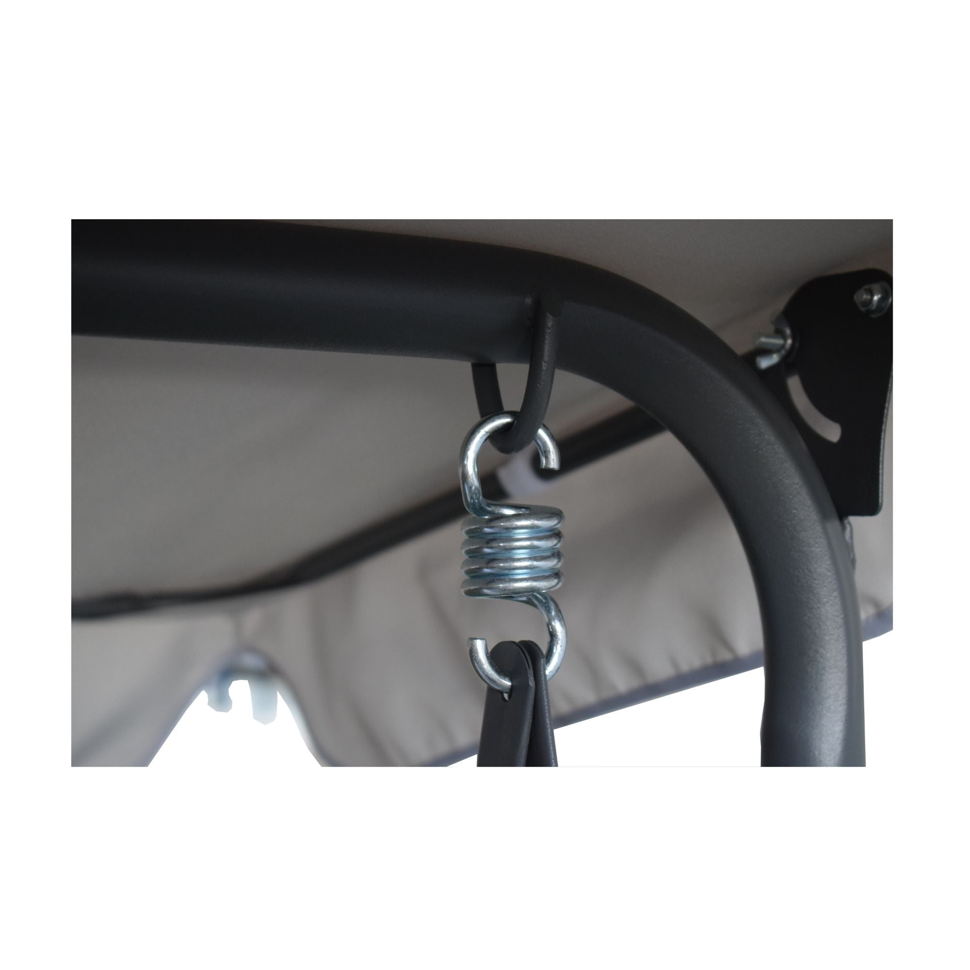 Balansoar de grădină MAXI pentru 3 persoane – Gri antracit