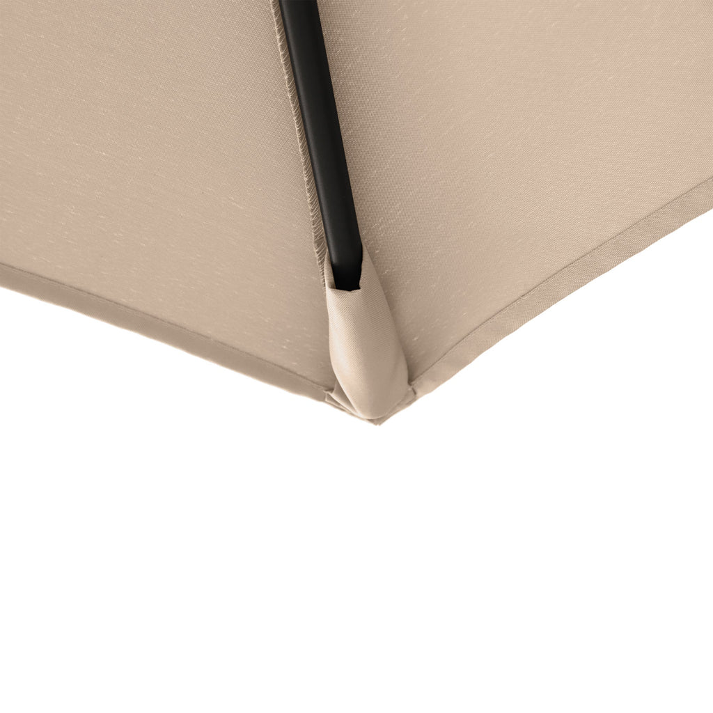 Umbrela terasa MAXI II, otel/poliester, 290 x 290 cm, H 235 cm, taupe