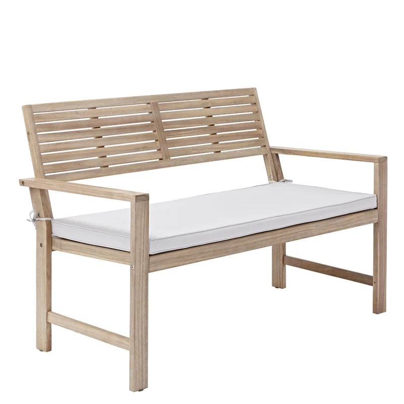 Set mobilier gradina Naterial Solis, pentru 4 persoane, lemn/textil, bej