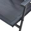 Set masa si scaune Doma, pentru 6 persoane, cu umbrela, otel/textilen/sticla, gri