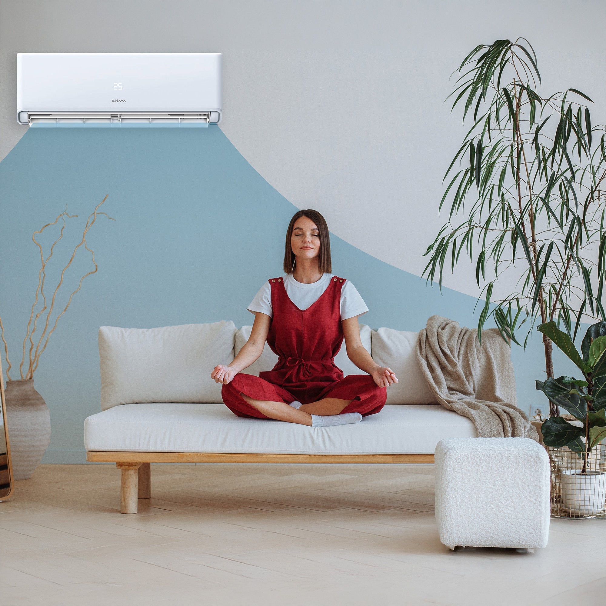 Aer conditionat Hava Smart Plus, Wi-Fi, 9000 BTU, clasa energetica A++, cu kit de instalare inclus