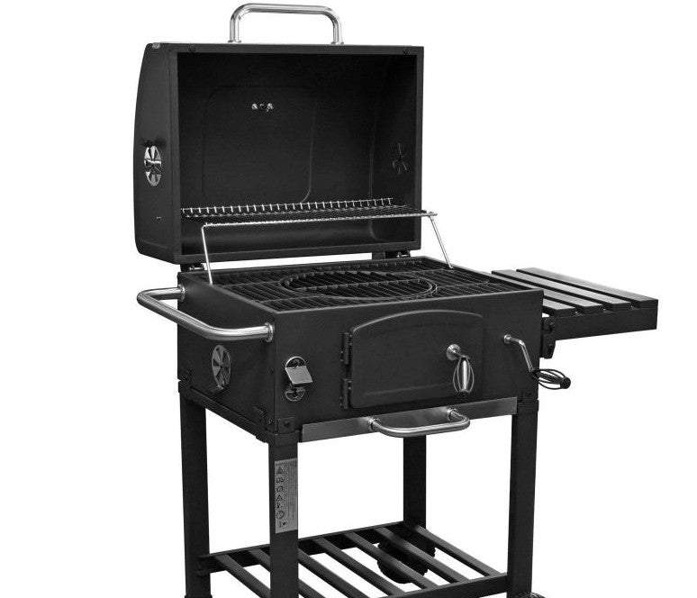 Gratar carbune Grillchef Konfort, 100 x 115 x 71 cm, suprafata de gatit din fonta 53 x 42 cm