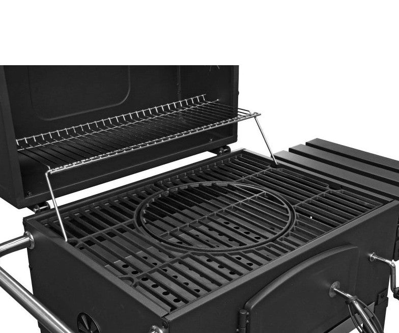 Gratar carbune Grillchef Konfort, 100 x 115 x 71 cm, suprafata de gatit din fonta 53 x 42 cm