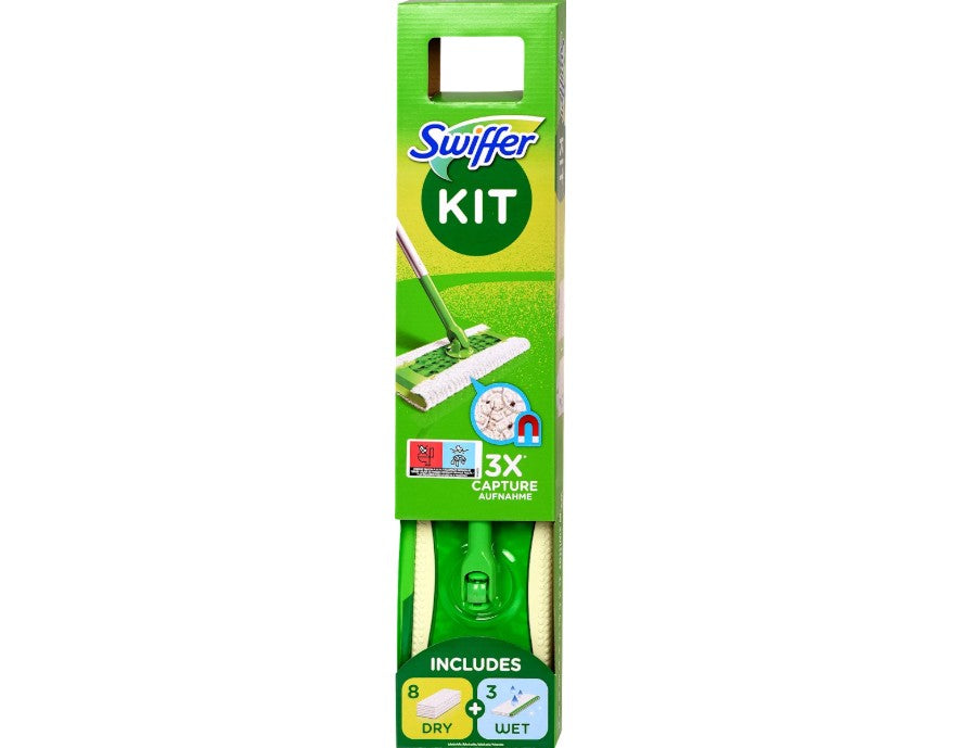 Set mop cu 8 rezerve uscate și 3 umede