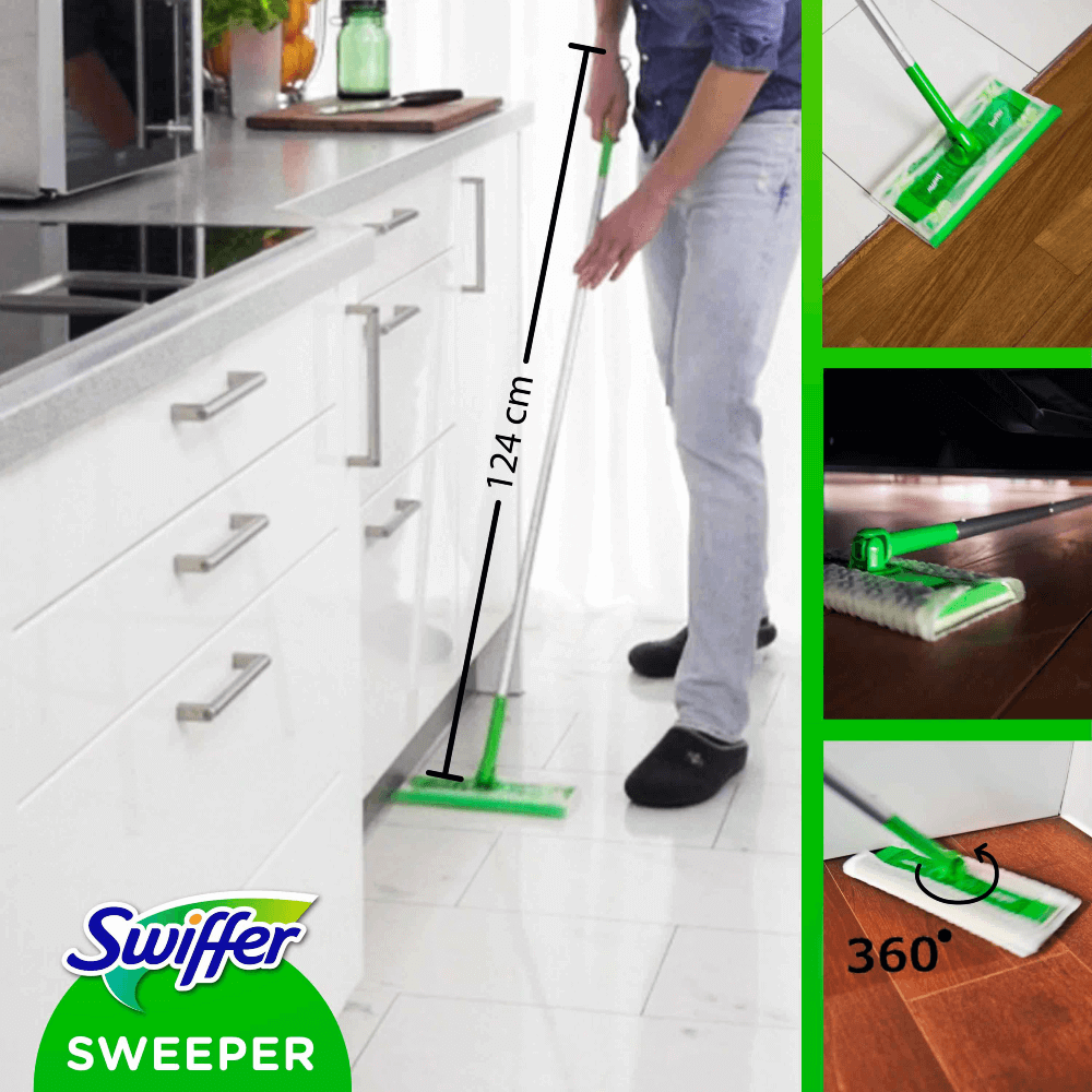 Set mop cu 8 rezerve uscate și 3 umede