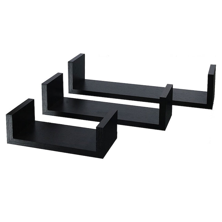 Set 3 rafturi, Wenge - MaxiBuy