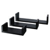Set 3 rafturi, Wenge - MaxiBuy