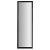 Oglinda cu rama din lemn, negru, cu cleme de fixare atat pe orizontal cat si pe vertical, 120 x 30 cm - MaxiBuy