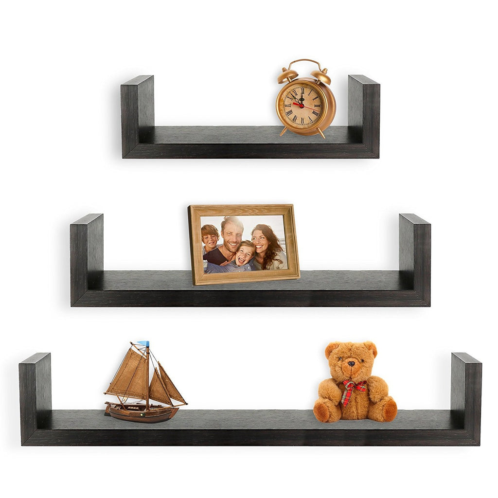 Set 3 rafturi, Wenge - MaxiBuy