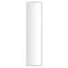 Oglinda cu rama din lemn, alb, cu cleme de fixare atat pe vertical cat si pe orizontal, 120 x 30 cm - MaxiBuy
