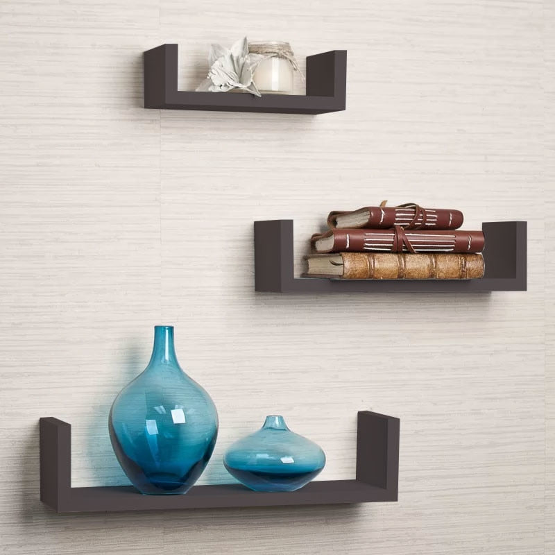 Set 3 rafturi, Wenge - MaxiBuy