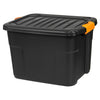 Cutie depozitarea neagra cu capac, 42L, 50x39x33 cm - MaxiBuy